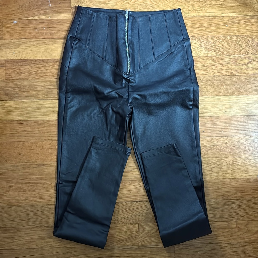 Windsor Pleather Pants, Size S
